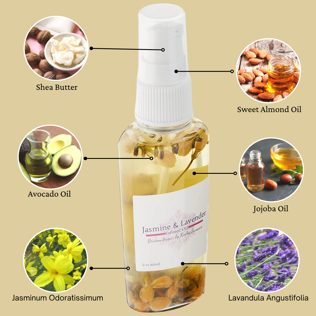 Jasmine & Lavender Infused Hair and Body Oil