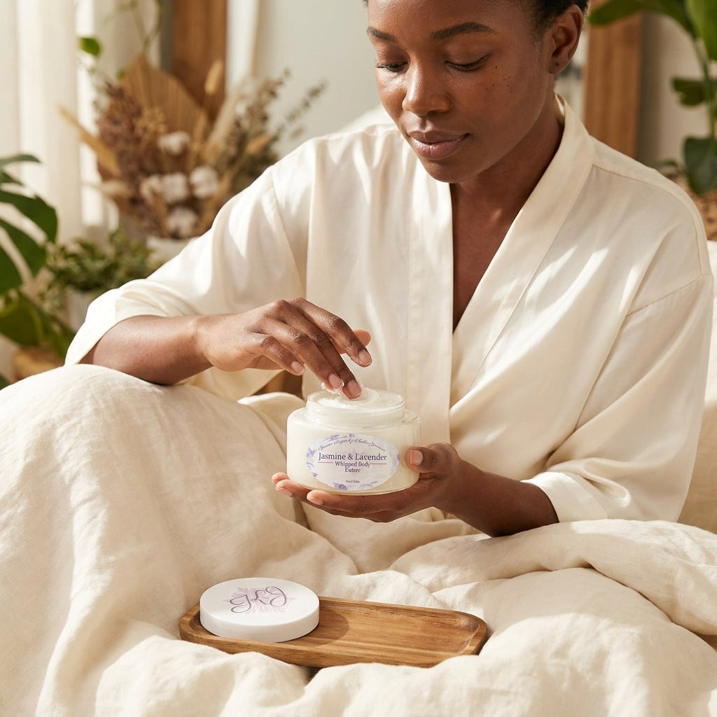 Jasmine & Lavender Whipped Body Butter for Dry Skin