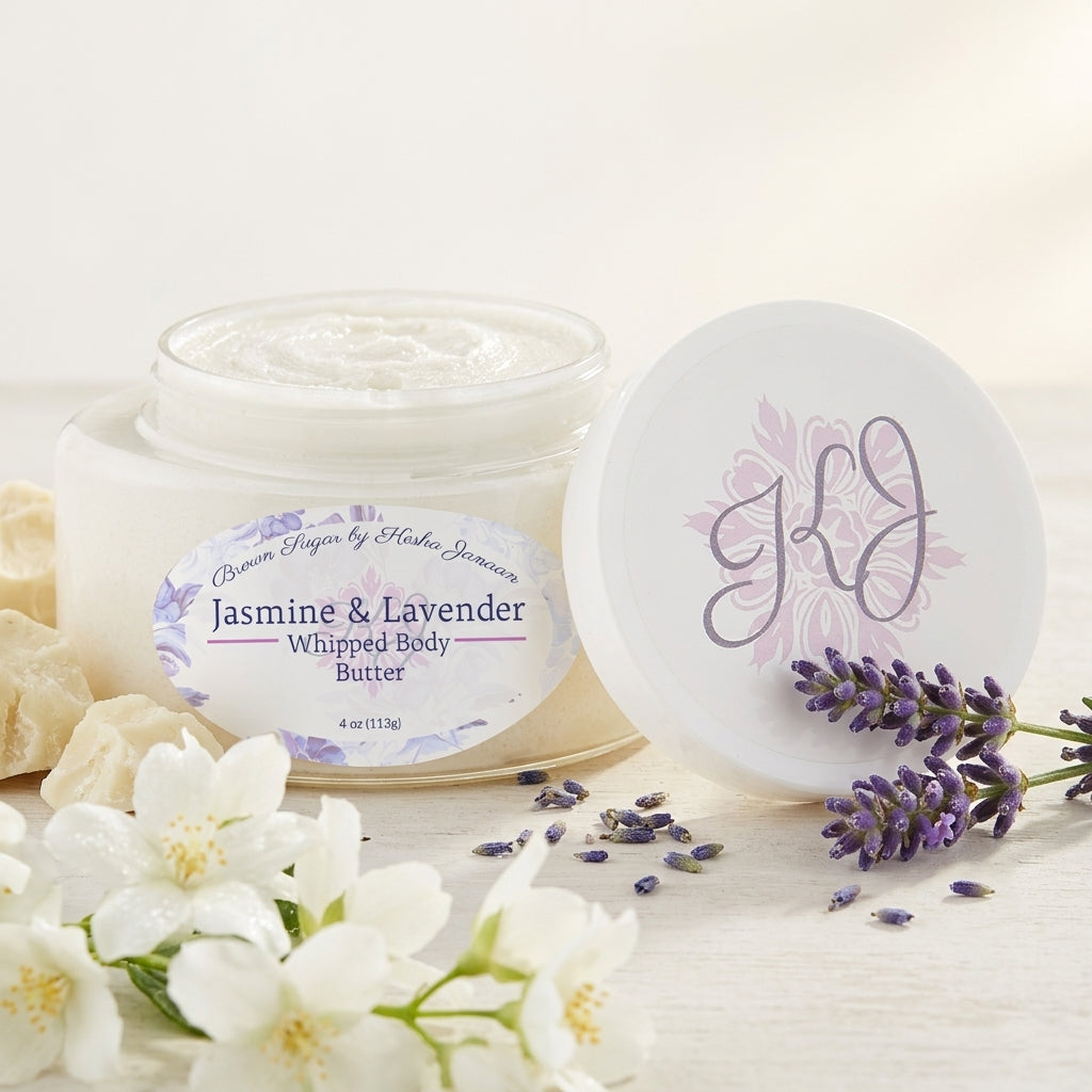Jasmine & Lavender Whipped Body Butter for Dry Skin