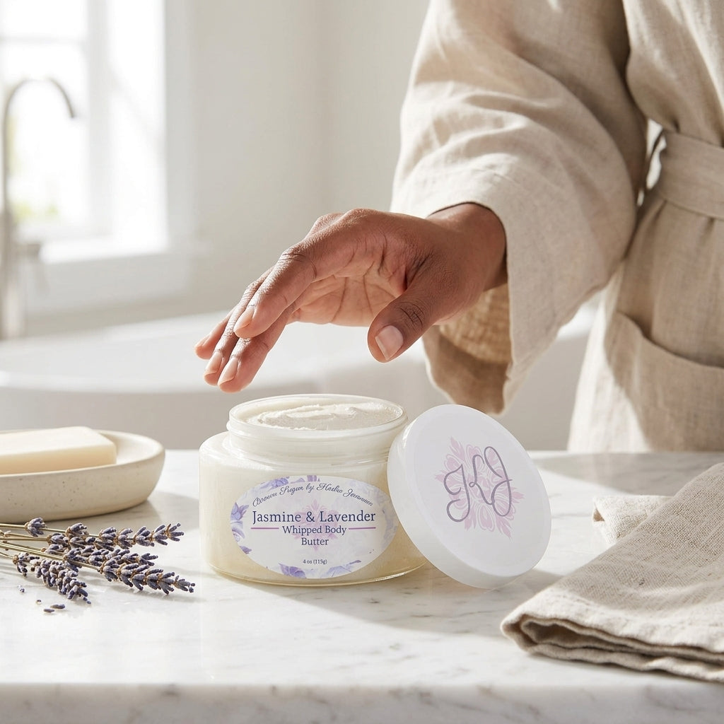 Jasmine & Lavender Whipped Body Butter for Dry Skin