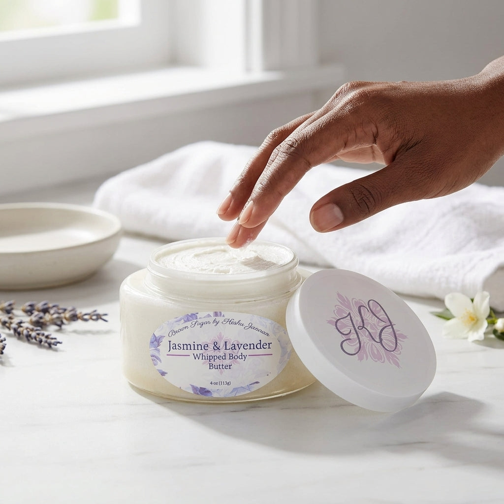 Jasmine & Lavender Whipped Body Butter for Dry Skin