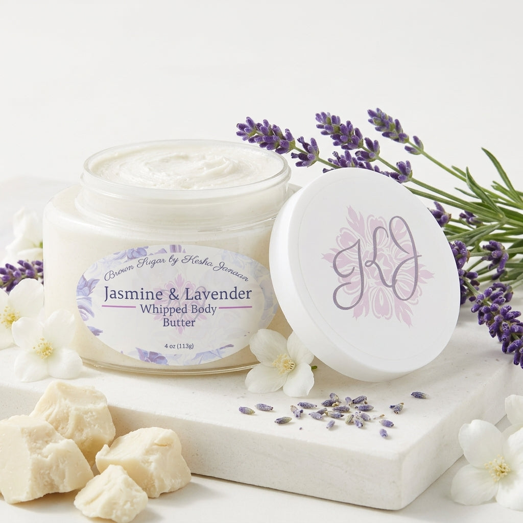 Jasmine & Lavender Whipped Body Butter for Dry Skin