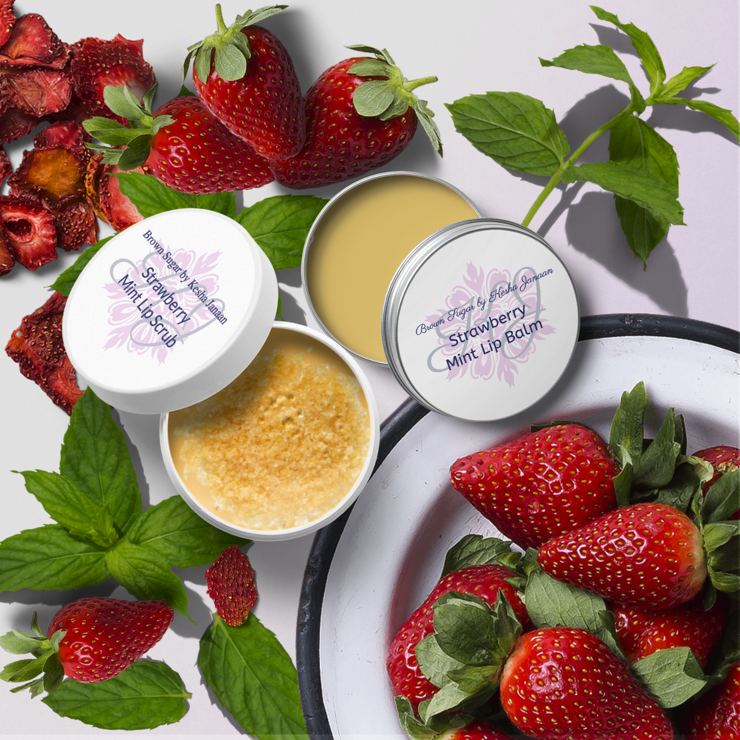 Strawberry Mint Lip Care Set